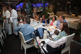 Cena Homenaje a profesores y PAS jubilados de la Facultad de Económicas. Restaurante El Palmeral. Septiembre de 2015