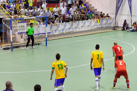 Partido Rusia contra Brasil. 14º Campeonato del Mundo Universitario de Fútbol Sala 2014 (FUTSAL). Antequera. Julio de 2014