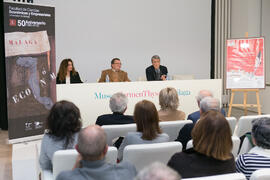 Conferencia "El tiempo del Quijote", del Catedrático de Historia Económica Juan Francisco Zambrana. Sala de Conferencias del Museo Carmen Thyssen. Marzo de 2016