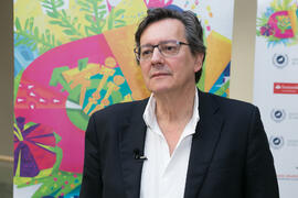 Fernando Vallespín en photocall. Cursos de Verano de la Universidad de Málaga. Edificio del Rectorado. Julio de 2018