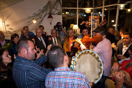 Fiesta posterior a la entrega de la Medalla de la Ciudad y del título de Hijo Predilecto a Eugenio Chicano. Ayuntamiento de Málaga. Octubre de 2014