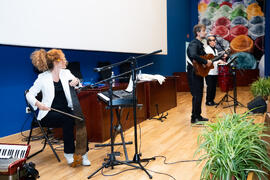 Actuación del grupo musical "Boleros Imperfectos". Graduación y clausura del curso del Aula de Mayores de la Universidad de Málaga. Paraninfo. Junio de 2019