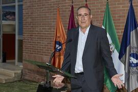 José Emilio Villena Peña. Homenaje al personal jubilado de la Facultad de Ciencias Económicas y Empresariales. Campus de El Ejido. Septiembre de 2022