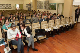 Asistentes a la presentación del I Concurso Canvas de Creación de Empresas. Semana del Patrón. Facultad de Ciencias Económicas y Empresariales. Marzo de 2015