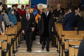 Comitiva académica. Investidura de Emilia Casas Baamonde como Doctora "Honoris Causa" por la Facultad de Derecho de la Universidad de Málaga. Paraninfo. Noviembre de 2022