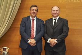 Toma de posesión de Alberto Fernández Gutiérrez como nuevo Vicerrector Adjunto de Atención a Estudiantes de la Universidad de Málaga. Edificio del Rectorado. Abril de 2024