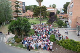 Foto de grupo. Facultad de Ciencias Económicas y Empresariales. Campus de El Ejido. Mayo de 2015