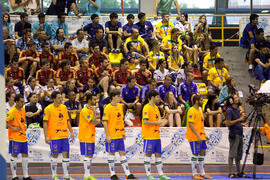 Partido Rusia contra Brasil. 14º Campeonato del Mundo Universitario de Fútbol Sala 2014 (FUTSAL). Antequera. Julio de 2014