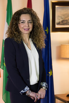 Retrato de Macarena Parrado Gallardo, Secretaria de la Facultad de Económicas. Facultad de Ciencias Económicas y Empresariales. Marzo de 2016