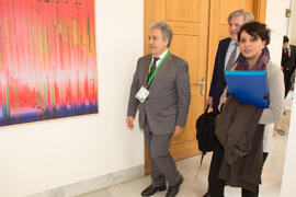 Llegada de autoridades. XXV Cumbre Hispano-Francesa. Edificio del Rectorado. Febrero de 2017