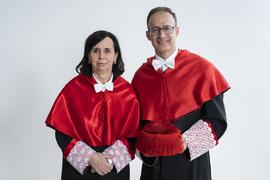 Retrato previo a la investidura de Emilia Casas Baamonde como Doctora "Honoris Causa" por la Facultad de Derecho de la Universidad de Málaga. Pabellón de Gobierno. Noviembre de 2022