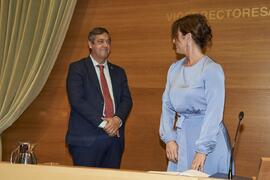 Toma de posesión de María Jesús Martínez Silvente como nueva Vicerrectora Adjunta de Política Social de la Universidad de Málaga. Edificio del Rectorado. Abril de 2024