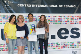 Graduación de los alumnos del CIE de la Universidad de Málaga. Centro Internacional de Español. Mayo de 2015