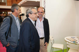 José Francisco Murillo, José Ángel Narváez y Antonio Peñafiel. Jornadas de Puertas Abiertas de la Universidad de Málaga. Complejo Polideportivo Universitario. Abril de 2016