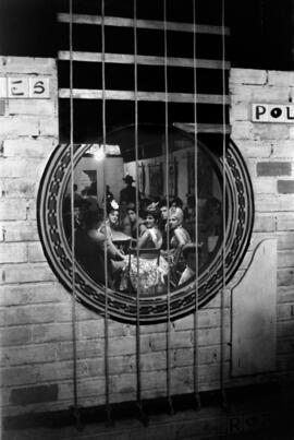 Feria de Málaga. Portada de la caseta de la Peña Juan Breva. Agosto de 1963