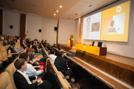 Núria Vila Costa. Presentación del proyecto "Taller para un pintor". V Foro Arquia/Próxima 2016: Futuro Imperfecto. Paraninfo. Octubre de 2016