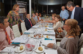 Cena Homenaje al profesorado y PAS jubilado de la Facultad de Económicas. Hotel AC Málaga Palacio. Septiembre de 2014