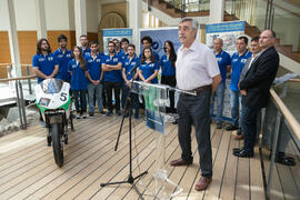 Presentación del proyecto "UMA Racing Team 2017/2018". Edificio del Rectorado. Junio de 2017