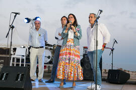 Elsa Marina Álvarez presenta el Festival Benéfico de los Baños del Carmen. Cursos de Verano de la Universidad de Málaga. Málaga. Julio de 2018