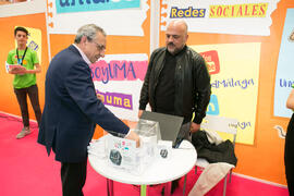 José Ángel Narváez y Juan Francisco Gutiérrez. Jornadas de Puertas Abiertas de la Universidad de Málaga. Complejo Polideportivo Universitario. Abril de 2018