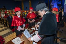 Investidura de Emilia Casas Baamonde como Doctora "Honoris Causa" por la Facultad de Derecho de la Universidad de Málaga. Paraninfo. Noviembre de 2022