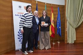 Entrega de Premio del Aula de Economía y Deporte de la Universidad de Málaga a Francisco Javier Imbroda. Edificio del Rectorado. Febrero de 2024