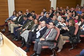 Asistentes a los I Premios del Aula de Economía y Deporte de la Universidad de Málaga. Edificio del Rectorado. Febrero de 2024