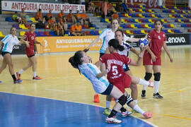Partido Universidad de Akdeniz - Universidad de Málaga. Categoría femenina. Campeonato Europeo Universitario de Balonmano. Antequera. Julio de 2017