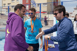 Entrega de medallas. Campeonato de España Universitario de Pádel. Antequera. Abril de 2017