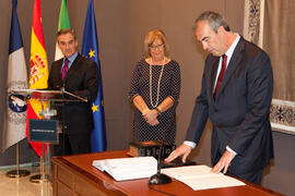 Toma de posesión del equipo de gobierno de la Universidad de Málaga. Rectorado. Enero de 2012