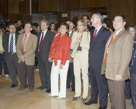 Visita del ministro Jesús Caldera. 2º Congreso Internacional de Actividad Físico-Deportiva para Mayores de la Universidad de Málaga. Palacio de Ferias y Congresos de Málaga. Marzo de 2007