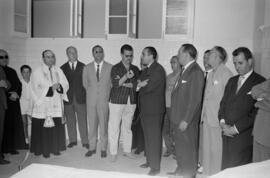 Málaga. Inauguración y bendición de la enfermería de la Plaza de Toros de la Malagueta. Agosto de 1963