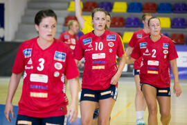 Partido Universidad de Oslo - Radboud University Nijmegen. Categoría femenina. Campeonato Europeo Universitario de Balonmano. Antequera. Julio de 2017