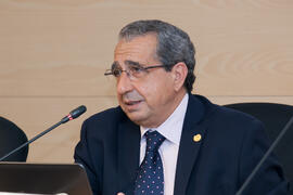 José Ángel Narváez en la presentación del programa de intercambio de emprendedores en el Encuentro de rectores de Brasil, Portugal y España. Edificio The Green Ray. Octubre de 2015