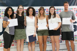 Graduación del alumnado del CIE de la Universidad de Málaga. Centro Internacional de Español. Julio de 2015