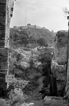 Málaga. Vistas de la Alcazaba. Septiembre de 1963