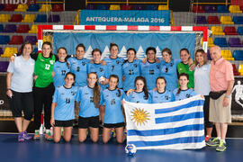 Selección de Uruguay. Categoría femenina. Campeonato del Mundo Universitario de Balonmano. Antequera. Junio de 2016