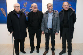 Foto de grupo. Inauguración de la exposición "Inventario", de Buly. Centro de Arte Contemporáneo Francisco Hernández, Vélez-Málaga. Diciembre de 2018