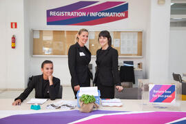Estand del congreso TERENA Networking Conference 2009. Facultad de Derecho de la Universidad de Málaga. Junio de 2009