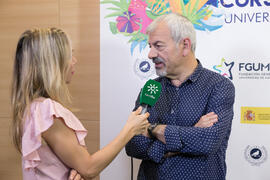 Carlos Sobera. Curso "La televisión del siglo XXI, nuevos formatos y consumos". Cursos de verano 2018 de la Universidad de Málaga. Marbella. Julio de 2018