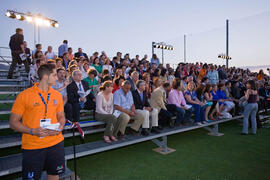Autoridades y asistentes. Inauguración del Campeonato Mundial Universitario de Golf. Antequera Golf. Junio de 2010
