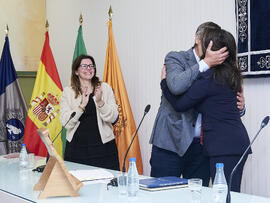 Toma de posesión de Ana José Cisneros Ruiz como nueva decana de la Facultad de Ciencias Económicas y Empresariales de la Universidad de Málaga. Campus de El Ejido. Enero de 2025