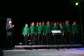 Coro de niños en el concierto de Dorantes. Cursos de Verano de la Universidad de Málaga. Ronda. Julio de 2018