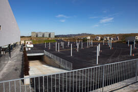 Aparcamiento de la nueva Facultad de Psicología. Campus de Teatinos. Diciembre de 2020