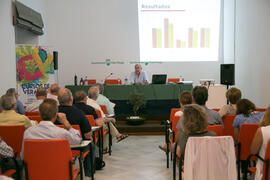 Conferencia de Fernando López Segura. Curso "El aceite de oliva, salud, cultura y riqueza de los pueblos mediterráneos". Cursos de Verano de la Universidad de Málaga. Vélez Málaga. Julio de 2018