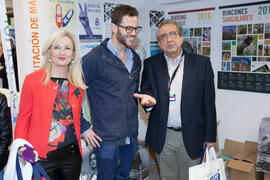 Estand de Diputación de Málaga. Jornadas de Puertas Abiertas de la Universidad de Málaga. Complejo Polideportivo Universitario. Abril de 2016