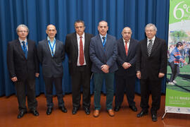 Foto de grupo. 6º Congreso Internacional de Actividad Física Deportiva para Mayores. Escuela Técnica Superior de Ingeniería de Telecomunicaciones y de Informática. Marzo de 2015