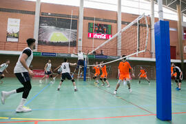 Partido masculino Universidad de Málaga - Universidad de Vigo. Campeonato de España Universitario de Voleibol. Complejo Polideportivo Universitario. Abril de 2018