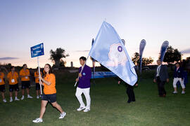 Equipo de Taipei Chino. Inauguración del Campeonato Mundial Universitario de Golf. Antequera Golf. Junio de 2010
