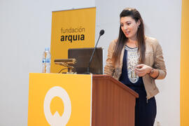 María Amparo Sebastiá Esteve. Presentación del proyecto "Intervención en el claustro del Palau-Castell de Betxí". V Foro Arquia/Próxima 2016: Futuro Imperfecto. Paraninfo. Octubre de 2016